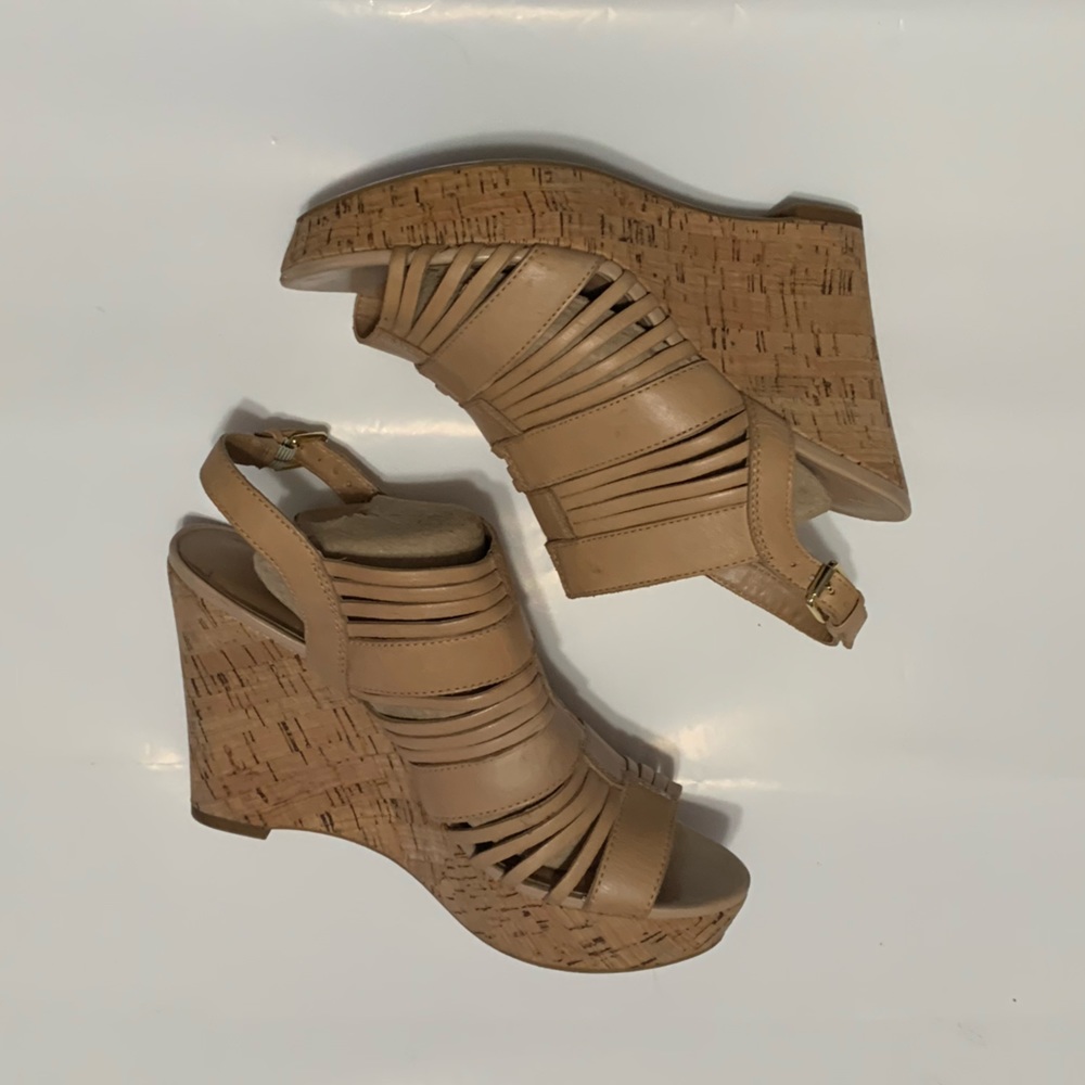 Franco Sarto wedge leather sandals